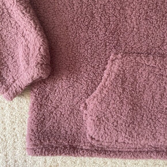 Style & Co NWT Solid Half-Zip Fleece Pullover in Purple Size 1X NEW - Picture 3 of 11